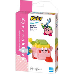 Nanoblock is a micro-sized building block designed in japan since 2008. Fun to build, Attractive to display, interesting to collect. a piece of nanoblock is the start of infinite creativity.
Kirby Sword from Nanoblock's Character collection Series stands approximately 1.65" tall in average and has 210 pieces!
Difficulty level is 2. This is considered as an entry level kit. All sets come with detailed step by step instructions. Build models with incredible detail, astounding authenticity, and unparalleled