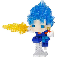 Super Saiyan God Super Saiyan Vegito from Nanoblock's Dragon Ball Series stands approximately 2.59" tall and has 170 pieces
Difficulty level is 3