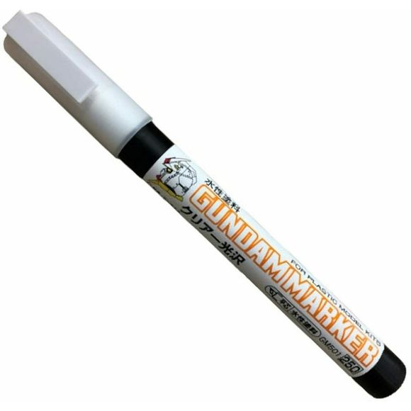 The ink is water-based with no solvents, so it does not melt the surface and can be applied over a surface that is painted with Gundam marker