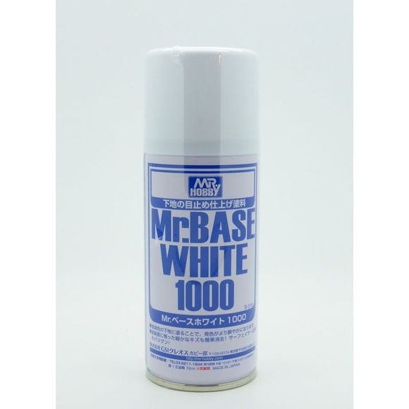 Mr Base White 1000 is useful for making a black, red or other dark-colored surface white. This newly developed product uses special pigments to completely hide the base color and aids application of detailed finishing and top coats. Because it also works as a surfacer, it can be used to hide small imperfectionse.
Continental USA shipping only, no expedited shipping available.