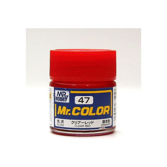 GSI Creos MR. Hobby Mr Color MR-047 Clear Red 10mL Primary Gloss Paint | Galactic Toys & Collectibles