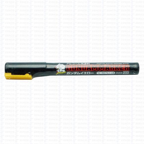 This item is felt tipped or other porous-tipped pens and markers. GM08 Yellow Gundam Marker. For touch up's and detailing.