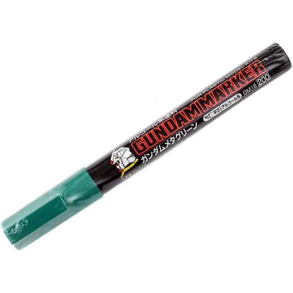 This item is felt tipped or other porous-tipped pens and markers. GM18 Metallic Green Gundam Marker. For touch up's and detailing.