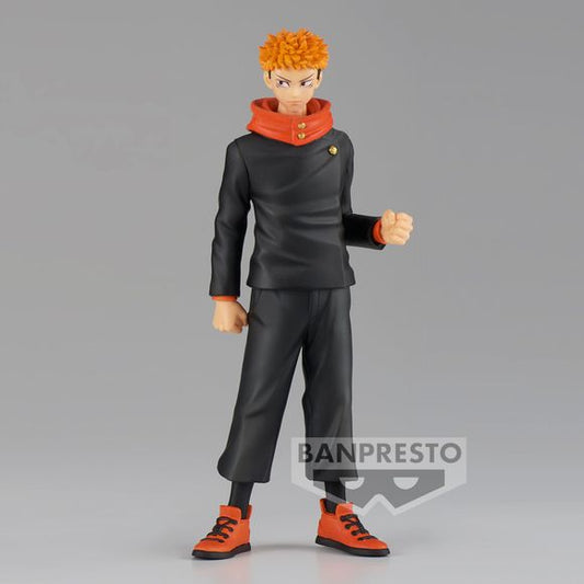 Yuji Itadori is the main protagonist of the hit manga series, Jujutsu Kaisen from the Weekly Shonen Jump magazines.
Before becoming a shaman, Yuji is well known as the “Tiger of Middle School” but his life changed when he became a host for Sukuna, the undisputed demon King of Curses.
Height: 6.3"