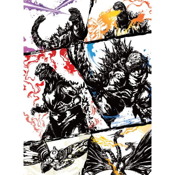 Control calamity or defend against destruction in the Godzilla Card Game! Introducing the "Ink-Brushed Monster Rampage" sleeve & card set featuring calligraphy ink illustrations!
•60 sleeves. (1 of 6 types of sleeves)
•1 special-Rarity card.
•Chance of Parallel card.