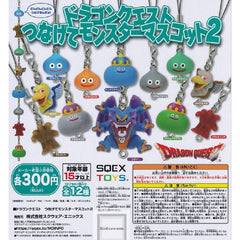 Connect and have fun with these mascots!
12 different types possible: Slime, Muddy Hand, Lime Slime, Hocus Chimaera, King Slime, Metal Slime, Bloody Hand, King Cureslime, She-slime, Metal King, Chimaera, Malroth.
Please note: All orders are random! We cannot guarantee a certain figure or "set".