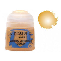 Citadel Layer paints are high quality acrylic paints, and with 70 of them in the Citadel Paint range, you have a huge range of colours and tones to choose from when you paint your miniatures. They are designed to be used straight over Citadel Base paints (and each other) without any mixing. By using several layers you can create a rich, natural finish on your models that looks fantastic on the battlefield. This pot contains 12ml of Auruc Armour Gold, one of 70 Layer paints in the Citadel Paint range. As wit