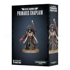 This multi-part plastic kit contains the parts necessary to assemble a Primaris Chaplain