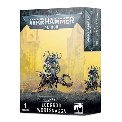 This 12-piece plastic kit makes one Zodgrod Wortsnagga and is supplied with a 50mm Citadel round base.
This miniature is supplied unpainted and requires assembly – we recommend using Citadel Plastic Glue and Citadel paints.