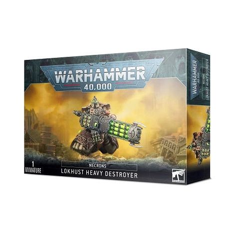 This kit builds one Lokhust Heavy Destroyer. Push-fit construction means you won't need any glue to build it, and the set comes with your choice of heads and deadly weapons. It is supplied in 33 plastic components and comes with a 60mm round base.