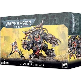 This kit builds one Ghazghkull Thraka and one Makari.