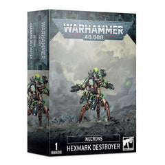 This kit builds a single Hexmark Destroyer. The kit is supplied in 19 plastic components and one Citadel 50mm Round Base.