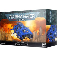 This kit includes 94 components that can be used to build a Storm Speeder Thunderstrike. This kit can instead build the Storm Speeder Hailstrike or Storm Speeder Hammerstrike. It is supplied with a Citadel 90mm Round Base and a Flying Stem.
