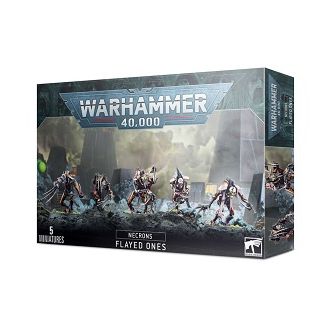 This 55-part plastic kit makes five Flayed Ones for use in games of Warhammer 40,000 and is supplied with five Citadel 28.5mm Round Bases.