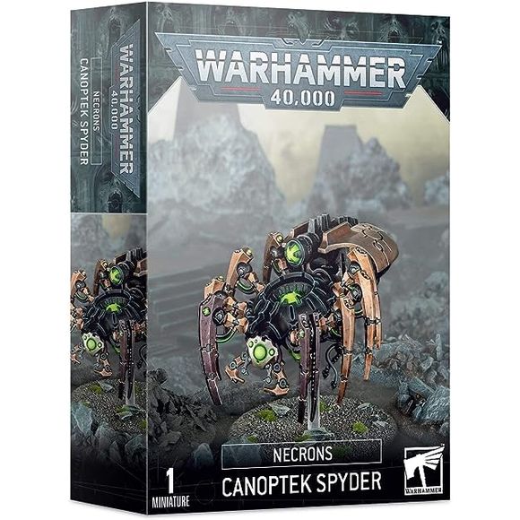 This multi-part plastic set builds one Necron Canoptek Spyder.