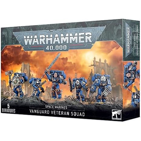 This plastic kit contains 98 components with which to make a 5 man Space Marine Vanguard Veteran Squad (and more!).
This kit comes supplied unpainted and requires assembly - we recommend using Citadel Plastic Glue and Citadel Paints.