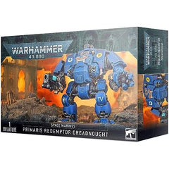 This multi-part plastic kit contains the components necessary to assemble a Primaris Redemptor Dreadnought.