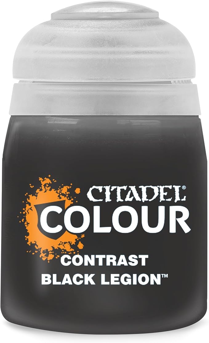 Games Workshop Citadel Contrast Paint: Black Legion (18ml)
Contrast is a revolutionary paint that makes beautiful painting simple and fast. Each Contrast paint, when applied over a light Contrast undercoat, gives you a vivid base and realistic shading all in a single application.
Pot size: 18ml
Bases, shades, and highlights your models with a single application
Water-based formula