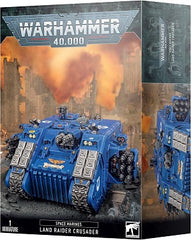Contains 124 pieces to make either a Land Raider Crusader or a Land Raider Redeemer. The tank can be equipped with an array of weaponry including a twin-linked assault cannon, frag launchers and hurricane bolter sponsons, and the kit also contains a multi-melta and two flamestorm cannons. Models come unpainted. Some assembly may be required. Glue, paints, and supplies sold separately.