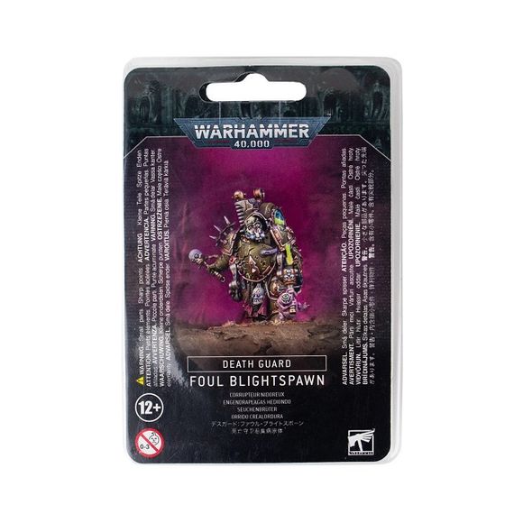 This multi-part plastic kit contains the components necessary to assemble a Foul Blightspawn. This kit comes as 8 components, and is supplied with a Citadel 40mm Round base.