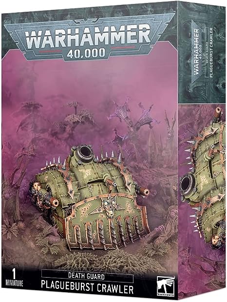 This multi-part plastic kit contains the components necessary to assemble a Plagueburst Crawler