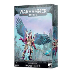 This multi-part plastic kit contains the components necessary to assemble Magnus the Red, Daemon Primarch of Tzeentch.