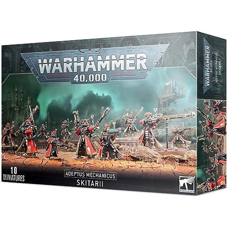 This multi-part plastic kit contains everything needed to make either ten Skitarii Rangers or ten Skitarii Vanguard.