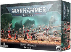 This multi-part plastic kit contains everything needed to make either ten Skitarii Rangers or ten Skitarii Vanguard.