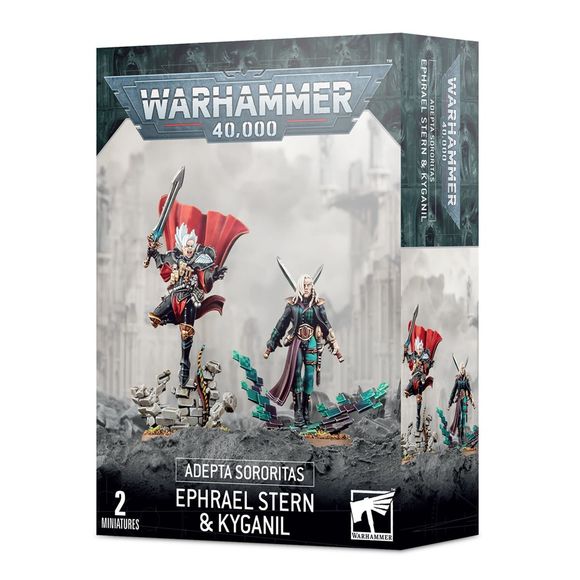 The set includes:
- 1x Ephrael Stern (supplied with a Citadel 32mm Round Base)
- 1x Kyganil (supplied with a Citadel 32mm Round Base)