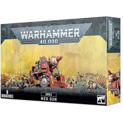 This multi-part plastic kit makes one of four possible Mek Gunz and has a six-strong grot crew. It can be assembled as a bubblechukka, a smasha gun, a traktor kannon or a kustom mega-kannon.