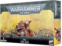 This multi-part plastic kit makes one of four possible Mek Gunz and has a six-strong grot crew. It can be assembled as a bubblechukka, a smasha gun, a traktor kannon or a kustom mega-kannon.