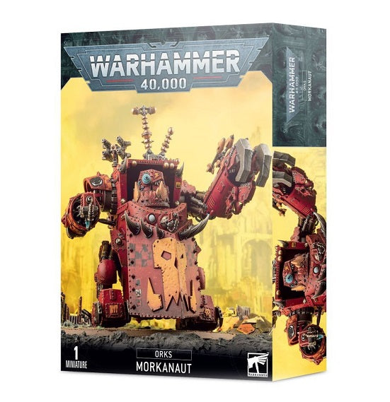 This multi-part plastic kit contains all the components to make one Ork Mornanaut. This model kit is unpainted and unassembled.