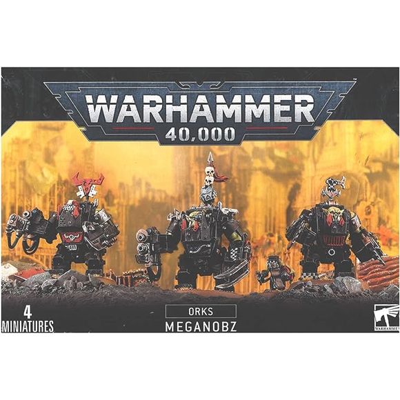 This kit builds a group of Ork Meganobz