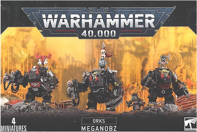 This kit builds a group of Ork Meganobz