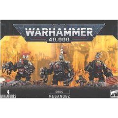 This kit builds a group of Ork Meganobz