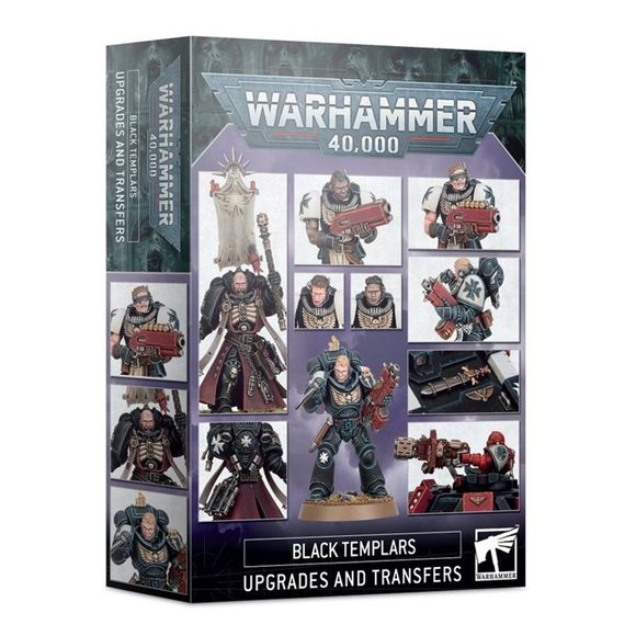 This upgrade sprue contains:
Shoulder Pads
12x Mk X Tacticus Armour shoulder pads (including 2x for use with Sword Brethren/unit leaders)
6x Mk X Gravis Armour shoulder pads
1x Mk VI power armour shoulder pad
Vehicle Upgrades
1x multi-melta for use with Black Templars vehicles
6x components for use with decorating vehicles, including 5x Black Templar Icons and 1x relic sword/chassis decoration weapon.
Relics
Components specifically designed to represent six of the Relics available to the Black Templars C