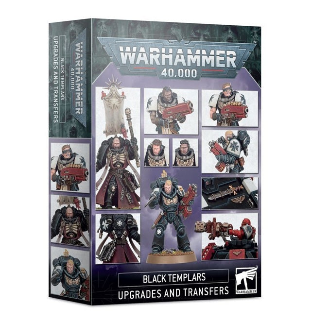 This upgrade sprue contains:
Shoulder Pads
12x Mk X Tacticus Armour shoulder pads (including 2x for use with Sword Brethren/unit leaders)
6x Mk X Gravis Armour shoulder pads
1x Mk VI power armour shoulder pad
Vehicle Upgrades
1x multi-melta for use with Black Templars vehicles
6x components for use with decorating vehicles, including 5x Black Templar Icons and 1x relic sword/chassis decoration weapon.
Relics
Components specifically designed to represent six of the Relics available to the Black Templars C