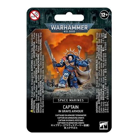 This kit is comprised of 25 plastic components, with which you can assemble 1 Space Marine Captain in Gravis Armour. It is supplied with a 40mm Citadel Round Base. This miniature is supplied unpainted and requires assembly – we recommend using Citadel Plastic Glue and Citadel paints.