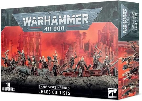 This multipart plastic kit builds 10 Chaos Cultists. This set comprises 41 plastic components and is supplied with 10x Citadel 25mm Round Bases. These miniatures are supplied unpainted and require assembly – we recommend using Citadel Plastic Glue and Citadel paints.