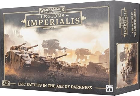 This box contains:
- 240-page hardback Warhammer: The Horus Heresy – Legions Imperialis Rulebook
- 61x tokens
- 2x quick reference sheets
- 21x dice
- 3x templates
- 2x measuring sticks
- 1x transfer sheet containing 556 decals
- 223x epic scale plastic Citadel miniatures, which combine to build 61x models as follows:
- 27x Legiones Astartes models:
- 2x Legion Command Squads
- 8x Tactical Legionaries Squads
- 2x Legion Terminators Squads
- 2x Assault Marines Squads
- 2x Support Legionaries with Plasma Gun
