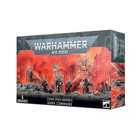 This multipart plastic kit builds a full Dark Commune, consisting of five models – one Cult Demagogue, one Iconarch, one Mindwitch, and two Blessed Blades. This set comprises 31 plastic components and is supplied with 3x Citadel 32mm Round Bases and 2x Citadel 28mm Round Bases. These miniatures are supplied unpainted and require assembly – we recommend using Citadel Plastic Glue and Citadel paints.