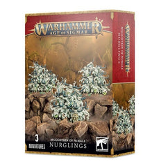 This multipart plastic model builds 3 "stacks' of Nurglings. This multi-part plastic boxed set contains 16 components with which to build 3 varying towers of Nurglings. Supplied with 3 Citadel 40mm Round bases.