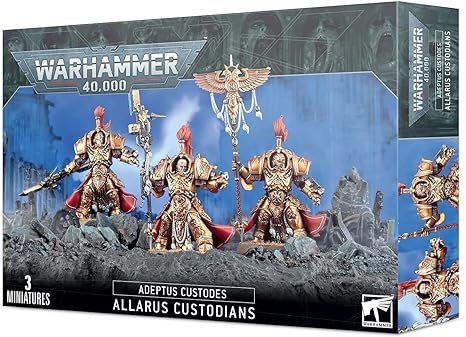 You have the option to assemble 1 model as a Shield-Captain, using the specific shoulder pads, thigh plates, helmet plume and misericordia supplied, and 1 model can be assembled as a Vexilus Praetor, using the ornate vexilla in the kit.
This kit comes as 73 components, and is supplied with 3 Citadel 40mm Round bases.