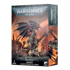 This multipart kit builds Angron, Daemon Primarch of Khorne. This kit comprises 77 plastic components, and is supplied with a Citadel 100mm Round Base. This miniature is supplied unpainted and requires assembly – we recommend using Citadel Plastic Glue and Citadel Colour paints.
