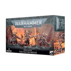 This kit comprises 88 plastic components – a truly auspicious number – and is supplied with 3x Citadel 40mm Round Bases. Also included is a World Eaters Transfer Sheet, with 200 transfers featuring Khornate symbols, runic tattoos, eight-pointed stars, skulls, and variations on the World Eaters Legion icon. These miniatures are supplied unpainted and require assembly – we recommend using Citadel Plastic Glue and Citadel Colour paints.