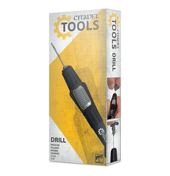 A small scale drill created for use on light plastic.