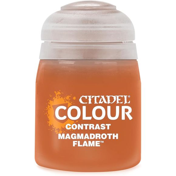 Games Workshop Citadel Contrast Paint: Magmadroth Flame (18ml)
Contrast is a revolutionary paint that makes beautiful painting simple and fast. Each Contrast paint, when applied over a light Contrast undercoat, gives you a vivid base and realistic shading all in a single application.
Pot size: 18ml
Bases, shades, and highlights your models with a single application
Water-based formula