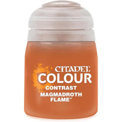 Games Workshop Citadel Contrast Paint: Magmadroth Flame (18ml)
Contrast is a revolutionary paint that makes beautiful painting simple and fast. Each Contrast paint, when applied over a light Contrast undercoat, gives you a vivid base and realistic shading all in a single application.
Pot size: 18ml
Bases, shades, and highlights your models with a single application
Water-based formula