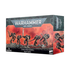 This multi-part plastic boxed set contains 116 components, five 32mm round bases, and a Chaos Space Marine Transfer Sheet, with which to build 5 Chaos Space Marines Raptors or 5 Chaos Space Marines Warp Talons.
This kit is supplied unpainted and requires assembly