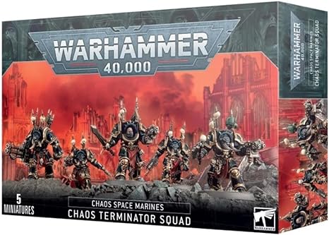 The set includes 5 multi-part plastic Chaos Terminators.